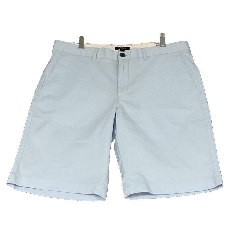 NWT Alfani 32W Blue Stretch Flat Front Shorts Casual Golf Resort Travel Wear
